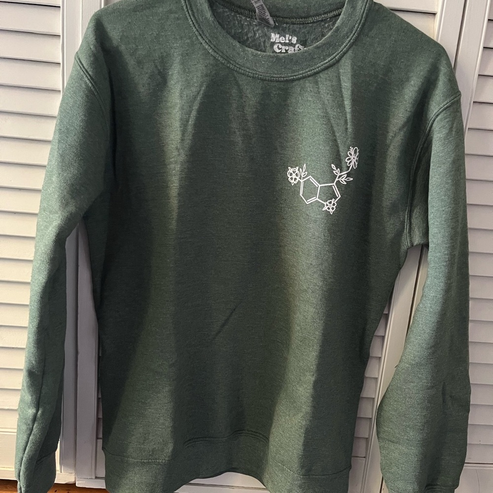 Floral Serotonin Green Sweatshirt